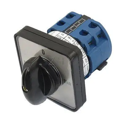Four Position Latching AC 660V 20A 8 Terminals Cam Combination Changeover Switch