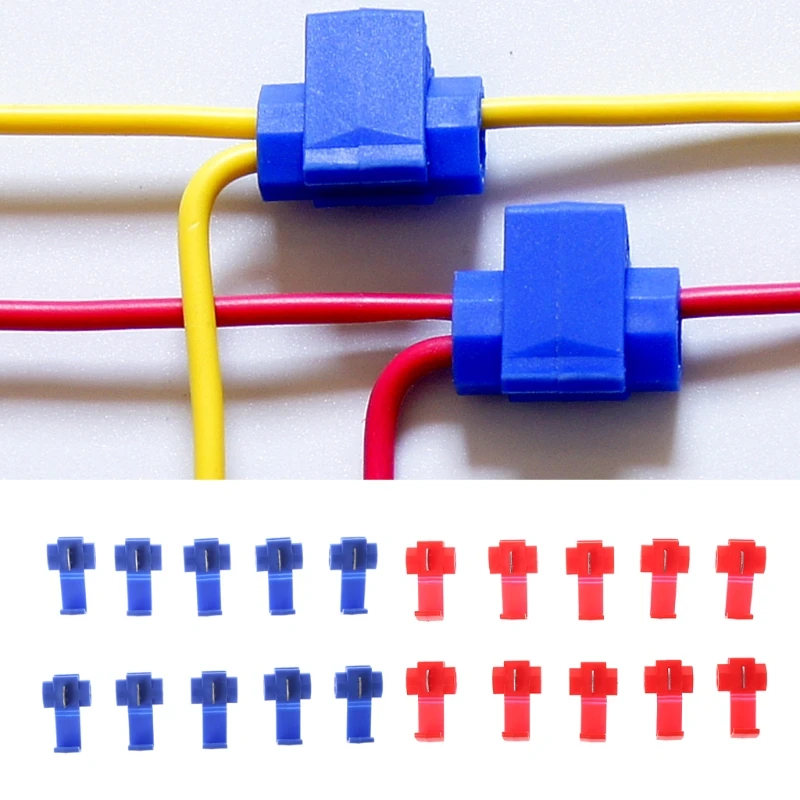Auto 10pcs 2 Pin T Shape Wire Cable Connectors Terminals Crimp Scotch Lock Quick Splice Car Audio Kit Tool
Auto 10pcs 2 Pin T Shape Wire Cable Connectors Terminals Crimp Scotch Lock Quick Splice Car Audio Kit Tool
