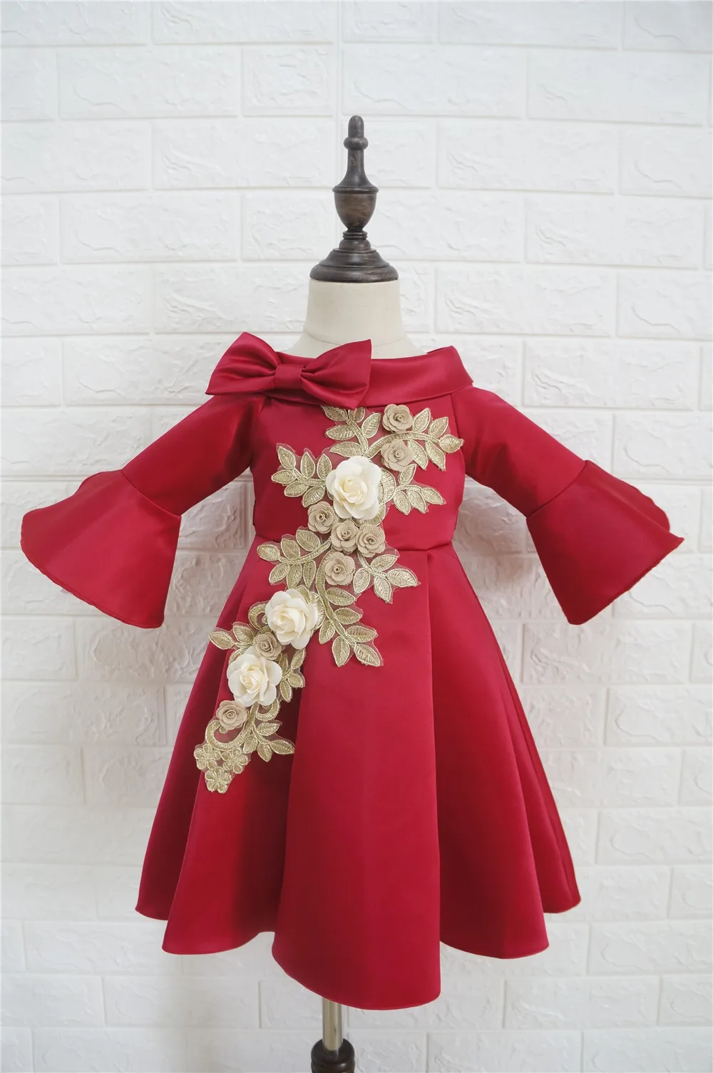 Flower Girls Dresses New Christmas Princess Dress Cute Kids Wedding Party Prom Gown Formal Children Clothing For Girls 10 Years (23)