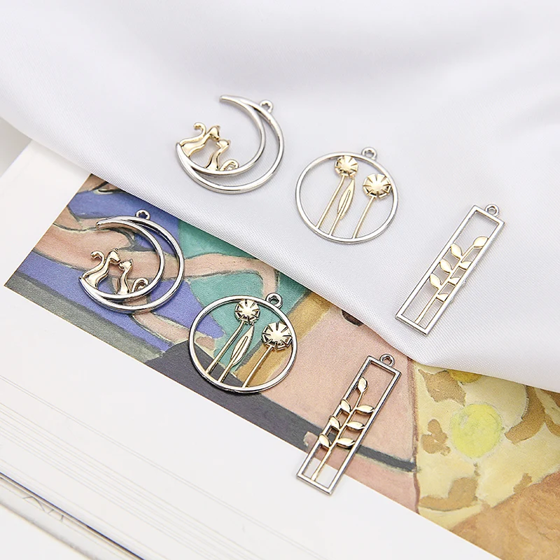 6pcs Diy Handmade Jewelry Accessories White K Color Personality Simple Moon Ring Leaves Earrings Pendant Material Wholesale
6pcs Diy Handmade Jewelry Accessories White K Color Personality Simple Moon Ring Leaves Earrings Pendant Material Wholesale