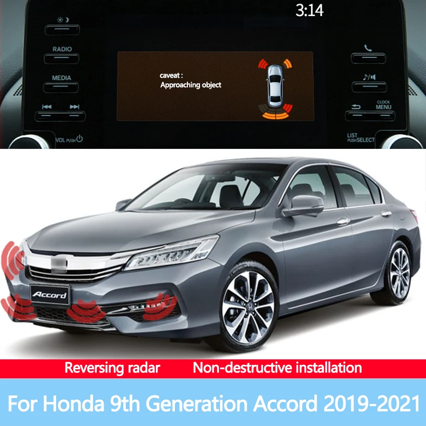Reversing Blind Spot Front Rear Image Radar Sensor Sound Warning Indicator Probe System For Honda 9th Generation Accord 2019+
Reversing Blind Spot Front Rear Image Radar Sensor Sound Warning Indicator Probe System For Honda 9th Generation Accord 2019+