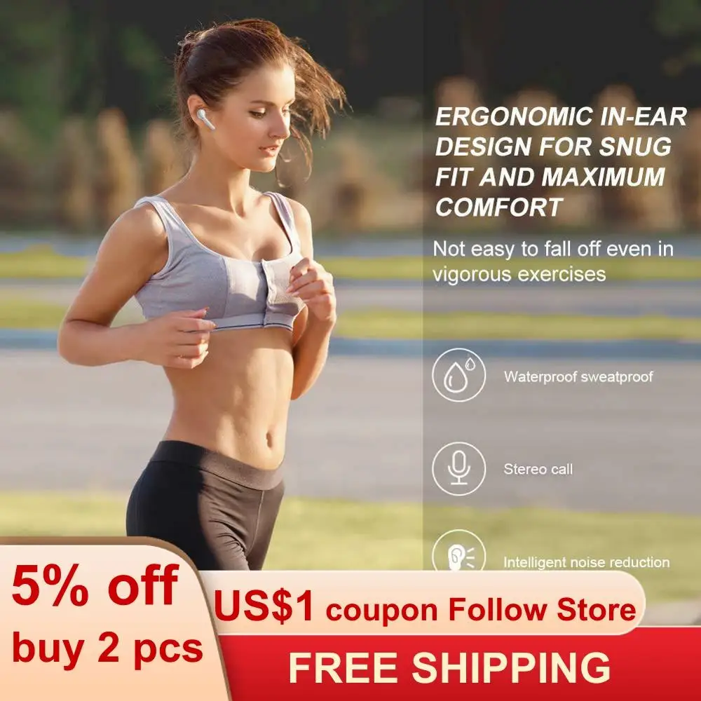 TWS Wireless Bluetooth 5.0 Earphones Waterproof Headphones 25H Playtime M19 Sport Wireless Earbuds with touch control
TWS Wireless Bluetooth 5.0 Earphones Waterproof Headphones 25H Playtime M19 Sport Wireless Earbuds with touch control