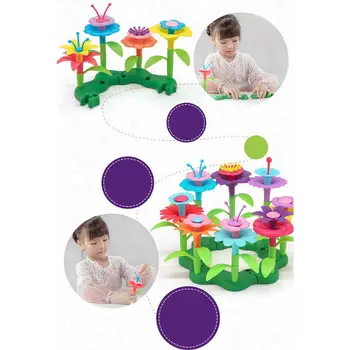 Children's toys set in garden world 
Children's toys set in garden world