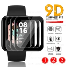Protecteur d'écran LCD 9D, 1, 2 ou 3 pièces, en Fiber de verre, pour Xiaomi Mi Watch Lite, accessoires de montre Redmi=