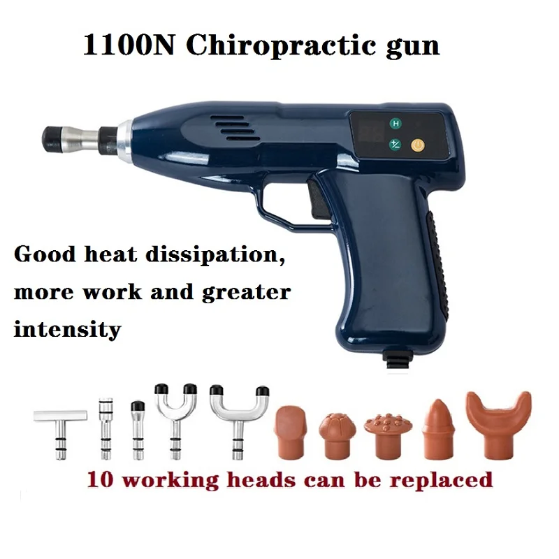 

Spine Chiropractic 10 Heads chiropractic adjusting instrument Cervical Vertebrae Massager Electric Correction Massage Gun
