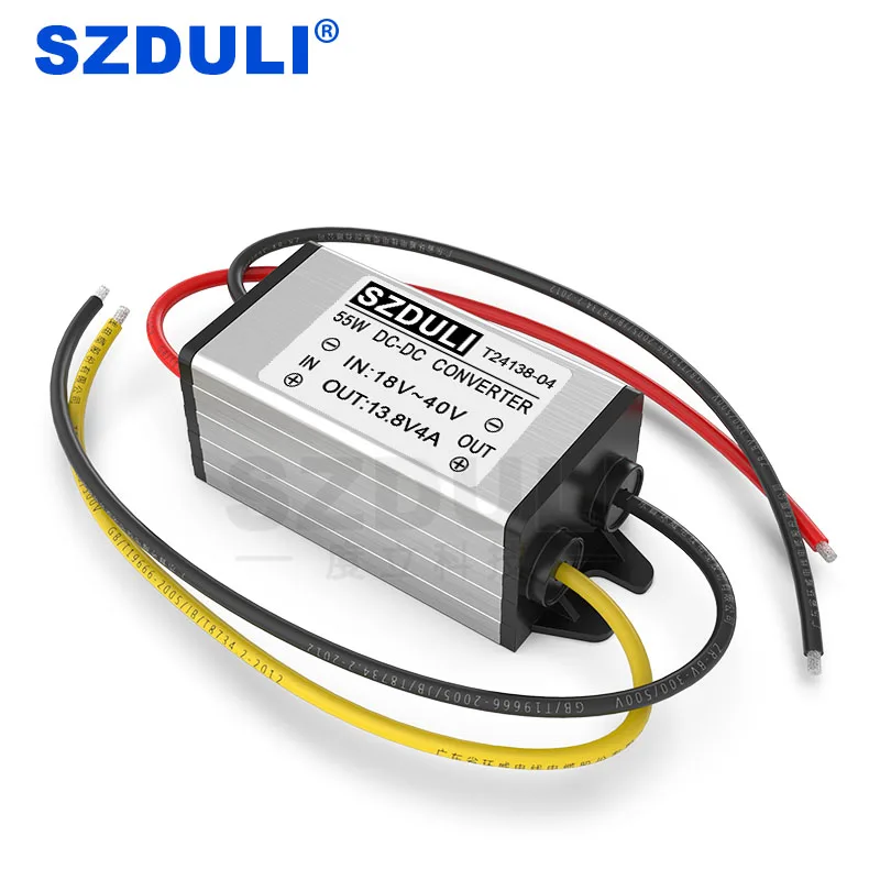 Buck Module 24V to 13.8V DC Converter, High Quality Gear Reducer Waterproof IP68 DC / DC Automotive Power Supply
Buck Module 24V to 13.8V DC Converter, High Quality Gear Reducer Waterproof IP68 DC / DC Automotive Power Supply