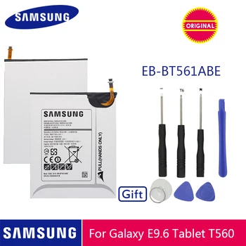 SAMSUNG Original Tablet Battery EB-BT561ABE 5000mAh For Samsung GALAXY Tab E T560 T561 SM-T560 Replacement Batteries + Tools
SAMSUNG Original Tablet Battery EB-BT561ABE 5000mAh For Samsung GALAXY Tab E T560 T561 SM-T560 Replacement Batteries + Tools