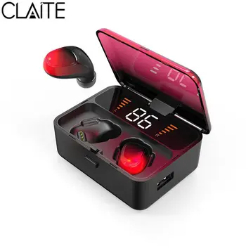 CLAITE TWS Wireless bluetooth 5.0 Earphone HiFi Stereo Auto Pairing Earbuds IPX5 Waterproof Headsets with 2000mAh Power Bank
CLAITE TWS Wireless bluetooth 5.0 Earphone HiFi Stereo Auto Pairing Earbuds IPX5 Waterproof Headsets with 2000mAh Power Bank