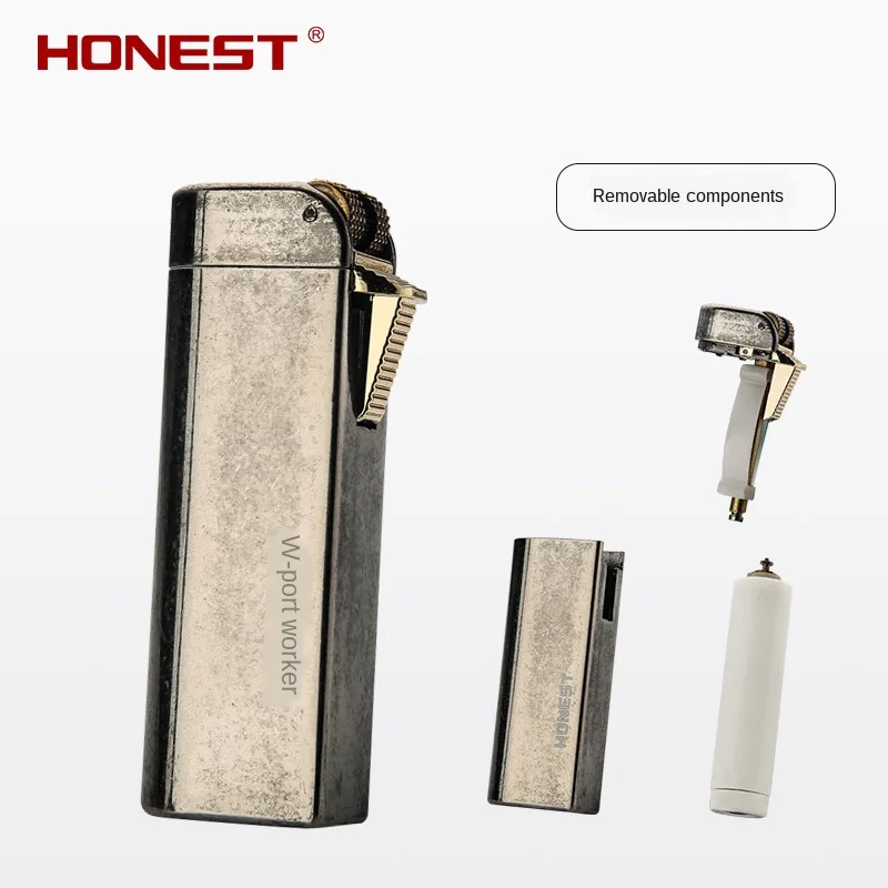 Stainless Steel Jet Butane Cigarette Lighter Removable Components inflatable Gas Cigar Lighter Windproof Tobacco Smoking Lighter
Stainless Steel Jet Butane Cigarette Lighter Removable Components inflatable Gas Cigar Lighter Windproof Tobacco Smoking Lighter