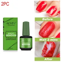 2Pcs 15 ML Gel Polish Burst Magic Remover Off Nail Gel Nail Ontvetter Reiniger Base Matte Top Coat Gel polish Nail Art(China)