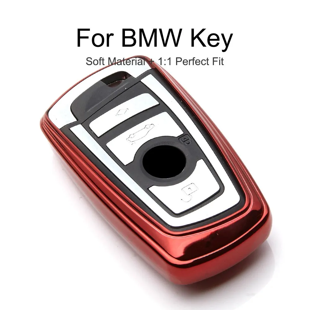Car Key Case For BMW F30 F10 F20 F07 F11 F25 520 X3 X4 1 2 3 4 5 6 7 Series Keyring Cover Color TPU Protector Shell Holder | Автомобили и