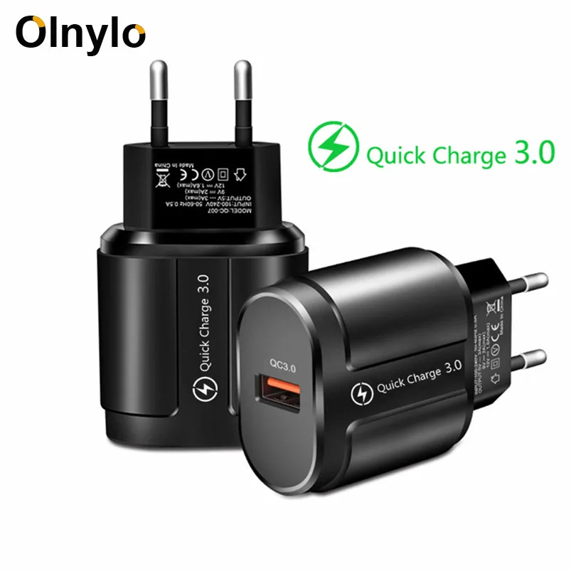 Quick Charge 3.0 USB Charger Adapter for iPhone 11 XS EU/US Plug QC3.0 Fast Charging for Huawei Mate 30 Pro Mobile Phone Charger
Quick Charge 3.0 USB Charger Adapter for iPhone 11 XS EU/US Plug QC3.0 Fast Charging for Huawei Mate 30 Pro Mobile Phone Charger