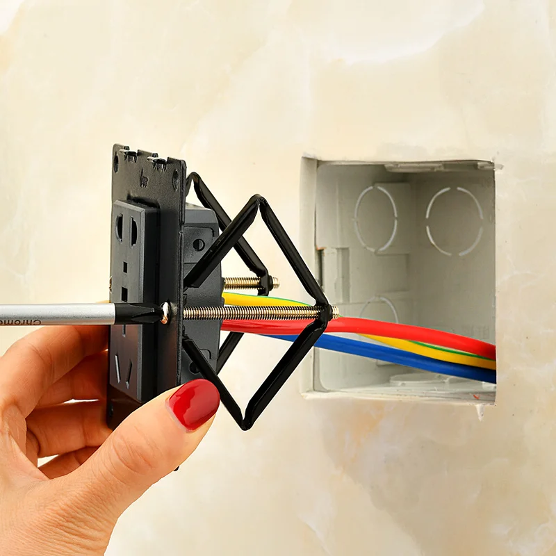 1 Set (6pcs) Wall Switch Bottom Box Repairer Repair Tool 86mm for Secret Stash Cassette Screw Support Rod Electrical Accessories
1 Set (6pcs) Wall Switch Bottom Box Repairer Repair Tool 86mm for Secret Stash Cassette Screw Support Rod Electrical Accessories