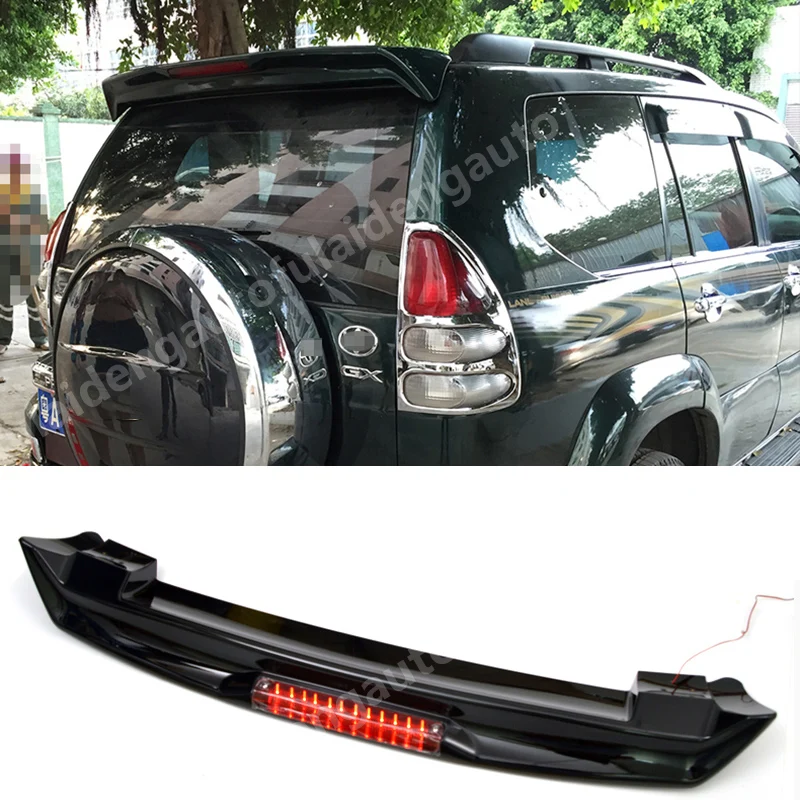 Задний спойлер для багажника крыло со светодиодом Toyota Land Cruiser Prado FJ120 2003-2009