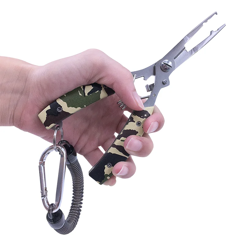 7-in-1 camouflage multi-functional road clip fish nose pliers scissors pliers fish thread cutter tackle tool new fishing gear
7-in-1 camouflage multi-functional road clip fish nose pliers scissors pliers fish thread cutter tackle tool new fishing gear