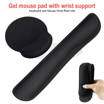 Gel Mouse Mat Gaming Keyboard and Mouse Wrist Rest Pad Ergonomic Wrist Support Comfort Pad for Computer Laptop Office
Gel Mouse Mat Gaming Keyboard and Mouse Wrist Rest Pad Ergonomic Wrist Support Comfort Pad for Computer Laptop Office