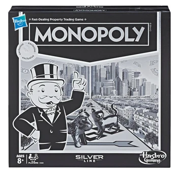 Hasbro Monopoly Silver Line English silver version Games and Puzzles Monopoly Silver Line Edition Alpinia Party Game toys
Hasbro Monopoly Silver Line English silver version Games and Puzzles Monopoly Silver Line Edition Alpinia Party Game toys