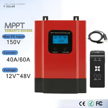 MPPT Esmart3-40A/60A 12V 24V 36V 48V Auto Solar Charge Controller RS485 Solar Panel Battery Charge Controller with WIFI and TSR
MPPT Esmart3-40A/60A 12V 24V 36V 48V Auto Solar Charge Controller RS485 Solar Panel Battery Charge Controller with WIFI and TSR