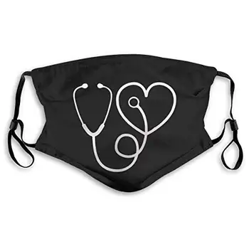 Dust Mask Nurse Stethoscope Mouth Cover Mask with PM2.5 Filters 5 Layers of Protection for Unisex Black Good For Kids
Dust Mask Nurse Stethoscope Mouth Cover Mask with PM2.5 Filters 5 Layers of Protection for Unisex Black Good For Kids