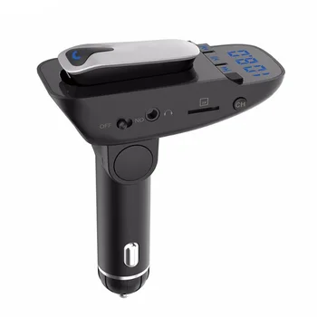 Wireless Bluetooth Headset FM Transmitter MP3 Wireless Adapter Car Kit Supports All Smartphones TF / SD Cards and USB Car Charge
Wireless Bluetooth Headset FM Transmitter MP3 Wireless Adapter Car Kit Supports All Smartphones TF / SD Cards and USB Car Charge