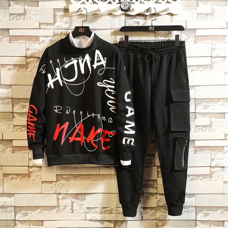 Autumn New Style MEN'S Sweater Set Teenager Loose Harem Pants Casual Printed Hoodie Two-Piece Set
Autumn New Style MEN'S Sweater Set Teenager Loose Harem Pants Casual Printed Hoodie Two-Piece Set