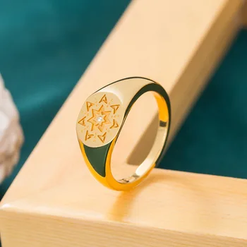 High-End Version European American Non-Mainstream Design Ring Finger 18K Gold Plated Hot Selling Models Factory Direct Sales
High-End Version European American Non-Mainstream Design Ring Finger 18K Gold Plated Hot Selling Models Factory Direct Sales