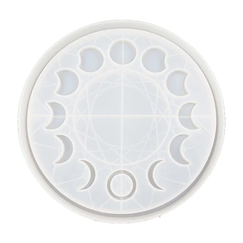 Star Moon Clock Dial Crystal Epoxy Resin Mold Lunar Eclipse Moon Phase Ornament Plate Silicone Mould DIY Crafts Making Tool 
Star Moon Clock Dial Crystal Epoxy Resin Mold Lunar Eclipse Moon Phase Ornament Plate Silicone Mould DIY Crafts Making Tool