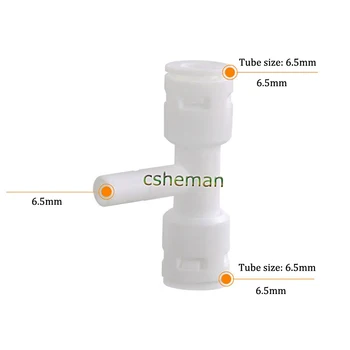 Reverse Osmosis Aquarium System Coupling T Shape Quick Fitting 1/4" OD Hose Equal Connection Pipe Quick Connector
Reverse Osmosis Aquarium System Coupling T Shape Quick Fitting 1/4" OD Hose Equal Connection Pipe Quick Connector