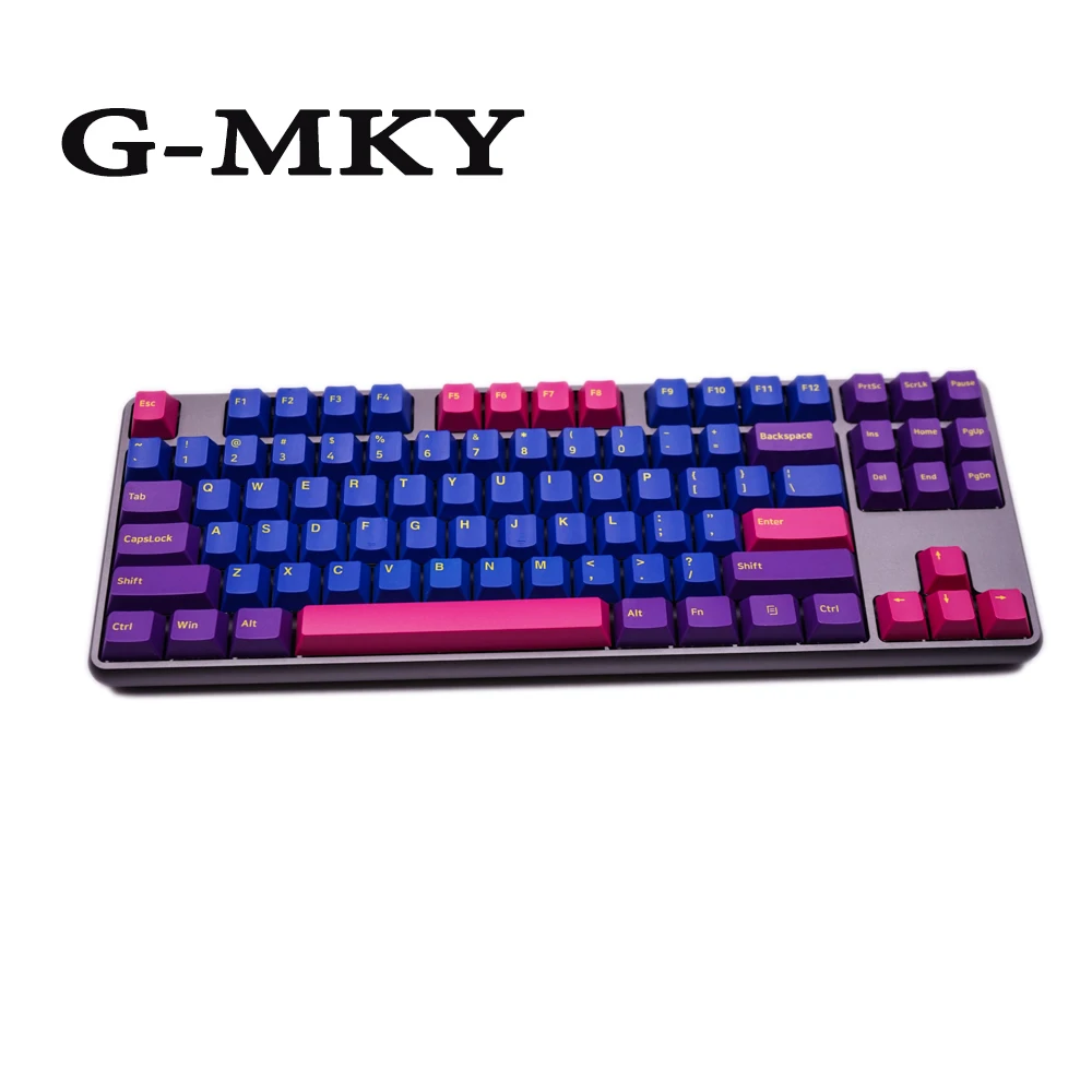 Фото G-MKY Setaria 166 клавиш вишневый профиль двойной колпачок толстые колпачки PBT для