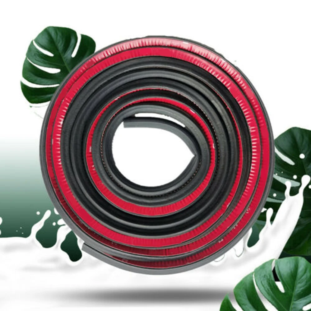 

Car Upgraded 10M Door EPDM Rubber Seal Double Layer L-Shaped Seal Strip Black Car Door Trunk Weather Strip Edge Moulding 14x12mm