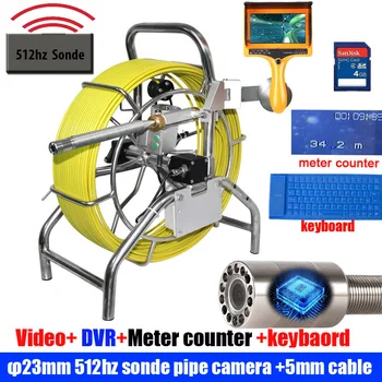 100M Sewer Drain camera with 512hz sonde endoscope inspection camera 512hz transmitter Sewer Cameras with meter counter
100M Sewer Drain camera with 512hz sonde endoscope inspection camera 512hz transmitter Sewer Cameras with meter counter
