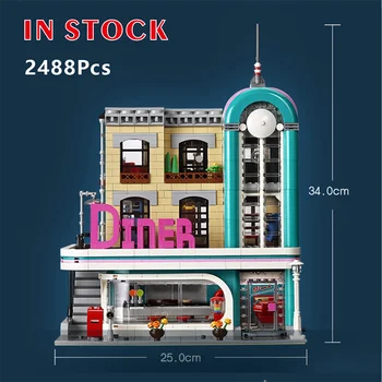 Creator The Downtown Diner zestaw oryginalna ulica miasta Streetview Compatible 10260 DIY boys girl Toys Birthday Gifts
Creator The Downtown Diner zestaw oryginalna ulica miasta Streetview Compatible 10260 DIY boys girl Toys Birthday Gifts