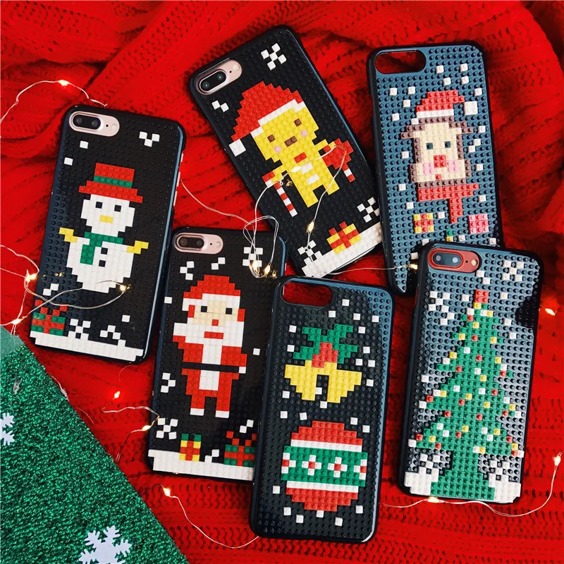 DIY Legos Toy Bricks Case for iphone 6 6s 7 8 plus X XR XS Max phone cases Newest Christmas Snowman Halloween back cover Coque
DIY Legos Toy Bricks Case for iphone 6 6s 7 8 plus X XR XS Max phone cases Newest Christmas Snowman Halloween back cover Coque