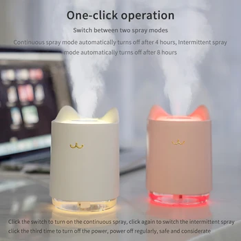 Cute Cat Home Appliances USB Humidifier Air Humidifier Night Light 7 Color Romantic LED Lamp Humidificador Valentine's Day Gift
Cute Cat Home Appliances USB Humidifier Air Humidifier Night Light 7 Color Romantic LED Lamp Humidificador Valentine's Day Gift