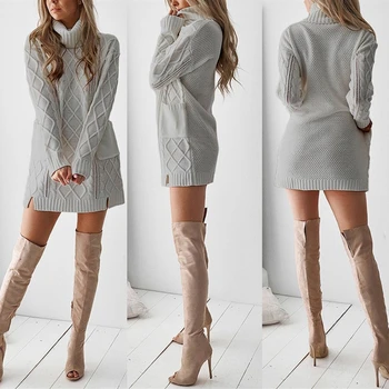 Turtleneck Sweater Spring Autumn Winter New Women's Pullover Solid Color Loose High Collar with Large Pocket кофта женская
Turtleneck Sweater Spring Autumn Winter New Women's Pullover Solid Color Loose High Collar with Large Pocket кофта женская