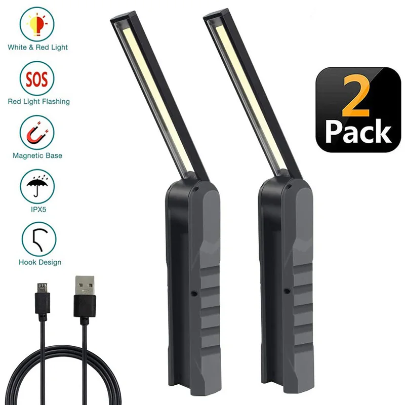 LED USB Rechargeable Work Light 4 Modes Folding Flashlight with Magnetic Base Portable Handheld Work Light For Car Repair Camp
LED USB Rechargeable Work Light 4 Modes Folding Flashlight with Magnetic Base Portable Handheld Work Light For Car Repair Camp