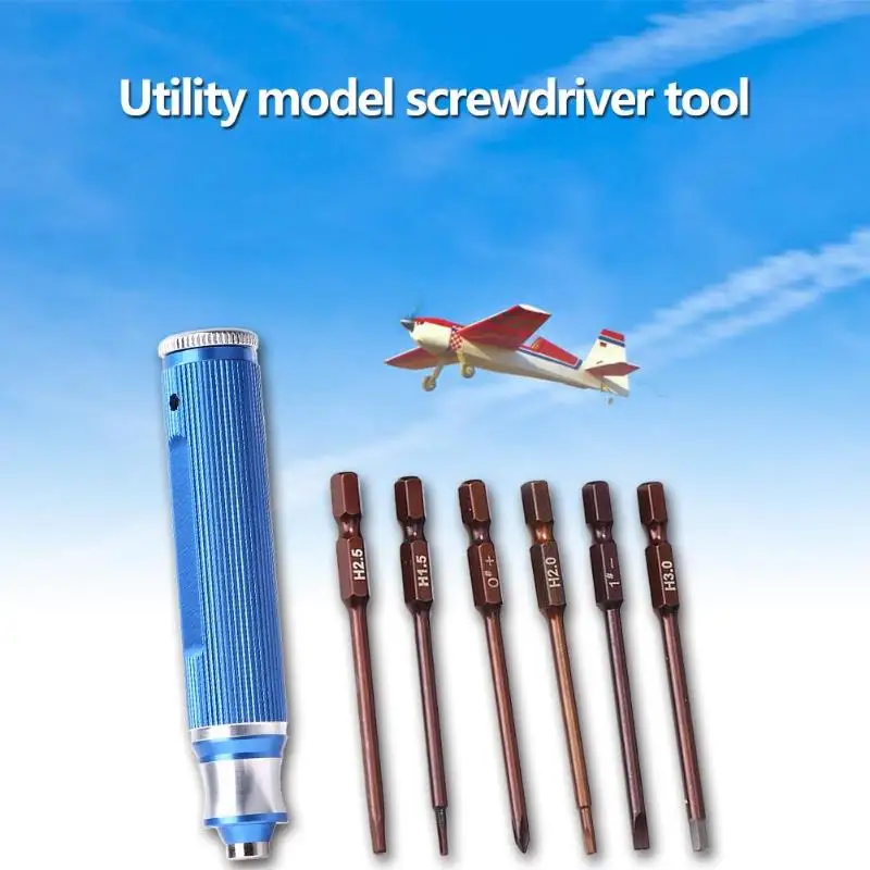Safety 6 in 1 Screwdriver Bits Suit Excellent Durable Aluminium Alloy Process Hex Screws Repair Tool for Aircraft Model Set
Safety 6 in 1 Screwdriver Bits Suit Excellent Durable Aluminium Alloy Process Hex Screws Repair Tool for Aircraft Model Set