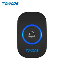 TOWODE 433Mhz Wireless Doorbell Button Work With Home Security Welcome Doorbell System Household Friends Visiting Press Button
TOWODE 433Mhz Wireless Doorbell Button Work With Home Security Welcome Doorbell System Household Friends Visiting Press Button