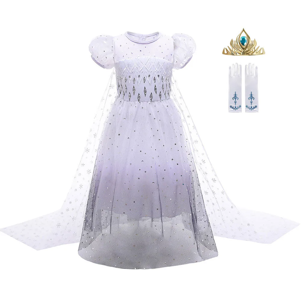 Snow Queen 2 White Elsa Dress Kids Sequined Long Gown For Girls Cosplay Halloween Costume Princess Birthday Party Dresses 3-10T
Snow Queen 2 White Elsa Dress Kids Sequined Long Gown For Girls Cosplay Halloween Costume Princess Birthday Party Dresses 3-10T