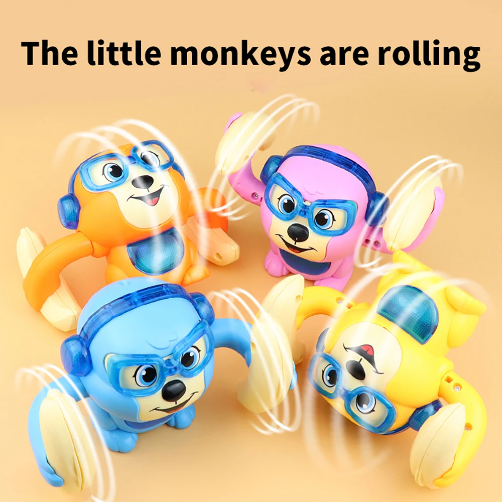 Electric Tumbling Monkey Children's Toy Voice Control Induction Light Music Dumping Duck Animal Funny Toy Boy Birthday Gift
Electric Tumbling Monkey Children's Toy Voice Control Induction Light Music Dumping Duck Animal Funny Toy Boy Birthday Gift