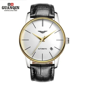 GUANQIN Men Watches Automatic Mechanical Man Thin Water Resistant Watches Japan Movement Watch with Genuine Leather Strap Clock
GUANQIN Men Watches Automatic Mechanical Man Thin Water Resistant Watches Japan Movement Watch with Genuine Leather Strap Clock