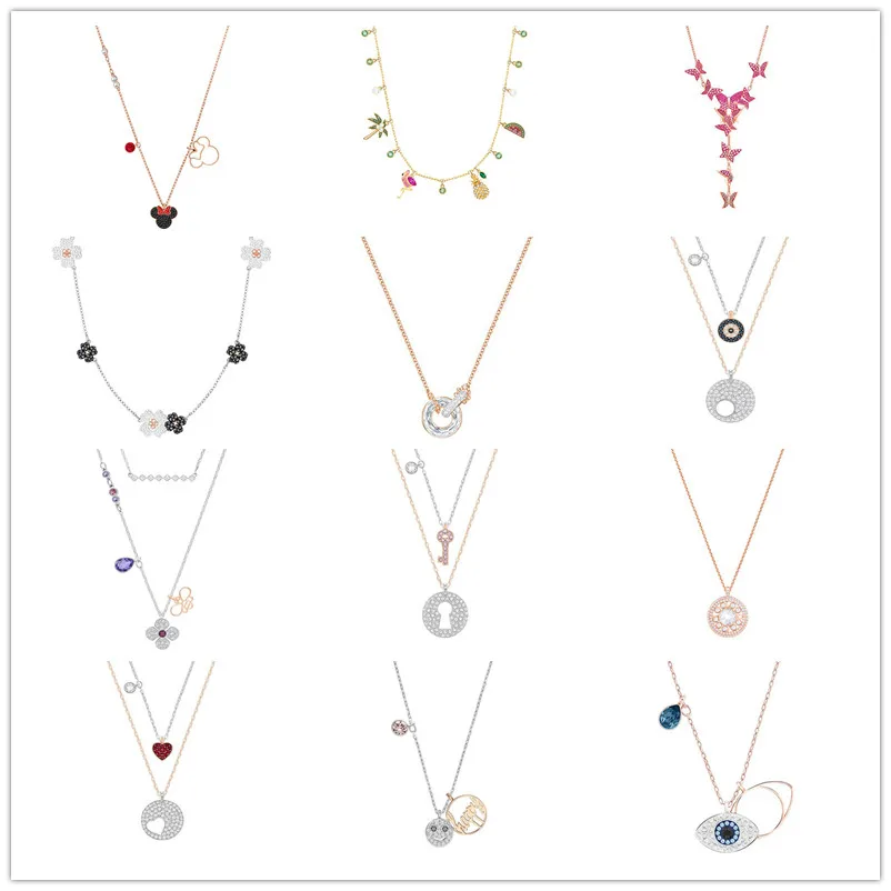 SWA 925 sterling silver mouse ear necklace 2019 new jewelry trend fashion European and American style holiday gift
SWA 925 sterling silver mouse ear necklace 2019 new jewelry trend fashion European and American style holiday gift