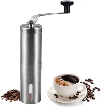 Silver Manual Coffee Grinder Mini Stainless Steel Hand Handmade Coffee Bean Burr Grinders Mill Kitchen Tool Grinders
Silver Manual Coffee Grinder Mini Stainless Steel Hand Handmade Coffee Bean Burr Grinders Mill Kitchen Tool Grinders
