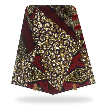 Wax fabrics 6 yards High Quality African100% Cotton Fabric African wax Material H200303 
Wax fabrics 6 yards High Quality African100% Cotton Fabric African wax Material H200303