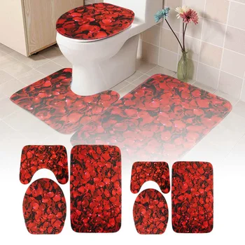 Rose Bath Mats Valentine's Day 3 Piece Bathroom Set Rug Anti Slip Carpet for Home Decor Toilet Mat 3D Bathroom Rug
Rose Bath Mats Valentine's Day 3 Piece Bathroom Set Rug Anti Slip Carpet for Home Decor Toilet Mat 3D Bathroom Rug