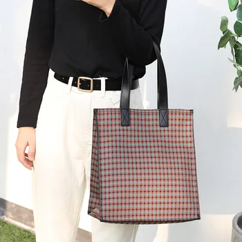 Tartan Open Big Capacity Handbag Teenager Preppy Style School Book Bag 2020 Female Casual Fabric Plaid Top-handle Shopping Bag
Tartan Open Big Capacity Handbag Teenager Preppy Style School Book Bag 2020 Female Casual Fabric Plaid Top-handle Shopping Bag