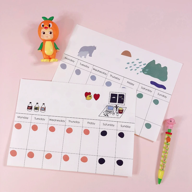 Monthly plan Schedule Record Notebook Concise planner stickers Hand Account Kawaii Note Diy diary Student Plan Stationery
Monthly plan Schedule Record Notebook Concise planner stickers Hand Account Kawaii Note Diy diary Student Plan Stationery
