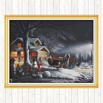 Winter Snow Patterns Cross Stitch Kits 11CT 14CT Printed Counted Canvas Chinese Cross-stitch Sets DIY Embroidery Needlework Sets
Winter Snow Patterns Cross Stitch Kits 11CT 14CT Printed Counted Canvas Chinese Cross-stitch Sets DIY Embroidery Needlework Sets