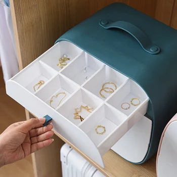 Drawer Type Three-in-one Plastic Compartment Storage Box Wardrobe Storage Box Cosmetic Cosmetic Box Multifunctional Storage Box
Drawer Type Three-in-one Plastic Compartment Storage Box Wardrobe Storage Box Cosmetic Cosmetic Box Multifunctional Storage Box