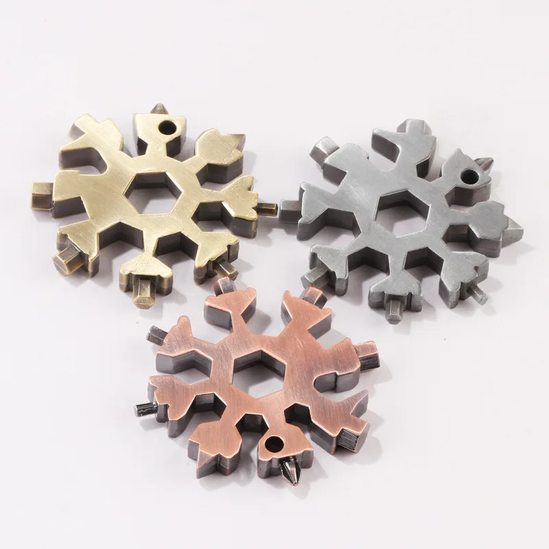 18 In 1 Snowflake Multi Tool Spanner Hex Wrench Multipurpose Camping Survive Tool Outdoor Multi EDC Tool Pocket Key Chain
18 In 1 Snowflake Multi Tool Spanner Hex Wrench Multipurpose Camping Survive Tool Outdoor Multi EDC Tool Pocket Key Chain